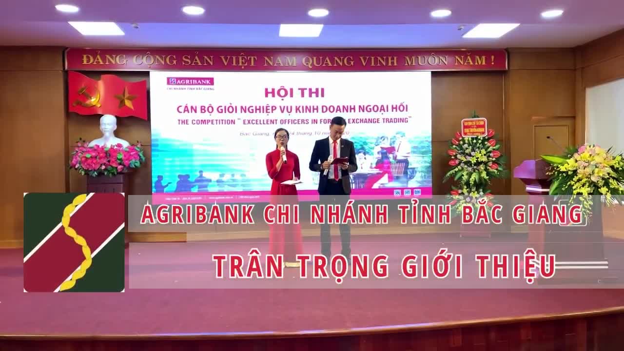 Agribank CN Bắc Giang: Hội thi cán bộ giỏi nghiệp vụ Kinh doanh Ngoại hối