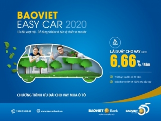 BAOVIET Bank phê duyệt cho vay mua ô tô trong 12 giờ