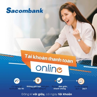 Tìm hiểu về mở thẻ online tại Sacombank