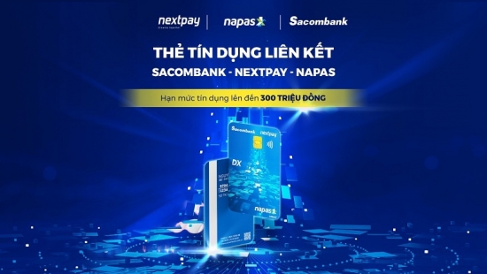 Phát hành thẻ liên kết giữa Napas, Sacombank và NextPay