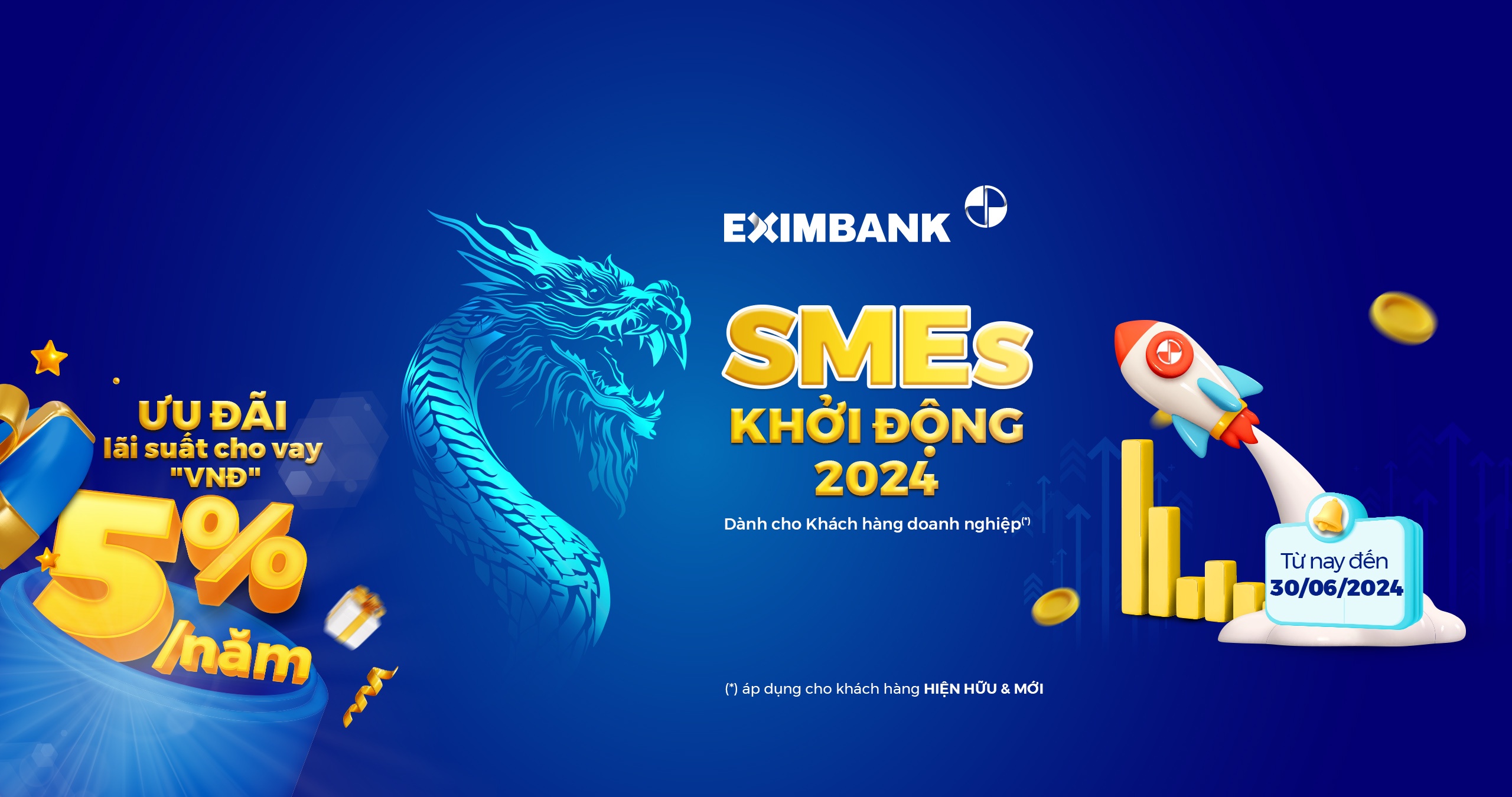eximbank cho vay uu dai smes khoi dong 2024