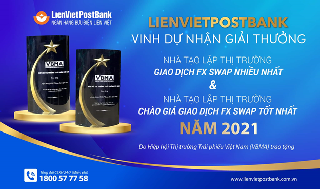LienVietPostBank được vinh danh tại giải thưởng Nhà tạo lập thị trường của VBMA năm 2021