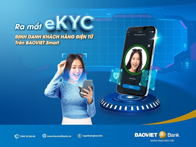BAOVIET Bank triển khai tính năng định danh khách hàng điện tử eKYC