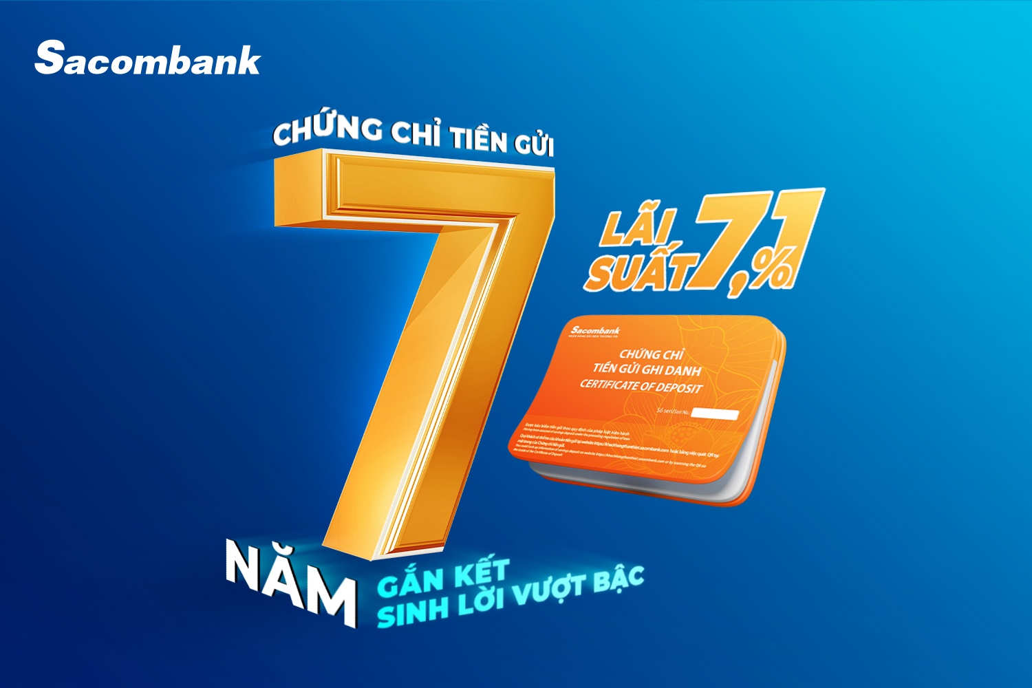 sacombank phat hanh chung chi tien gui dai han lai suat 71nam