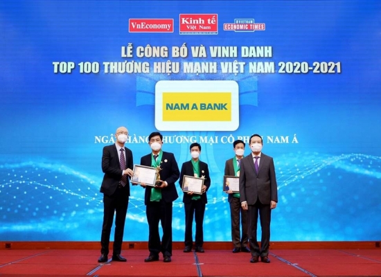Nam A Bank “Thương hiệu mạnh Việt Nam 6 lần liên tiếp”
