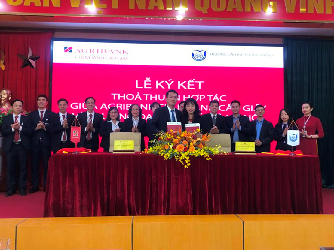 Agribank Cầu Giấy và Trường Đại học Thủ Đô Hà Nội ký thoả thuận hợp tác