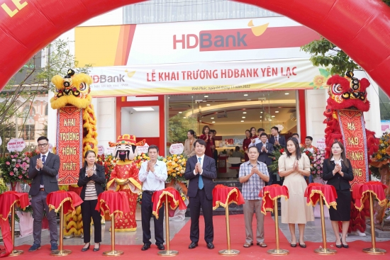 Đẩy mạnh phát triển vùng thủ đô Hà Nội, HDBank mở điểm giao dịch mới tại Vĩnh Phúc