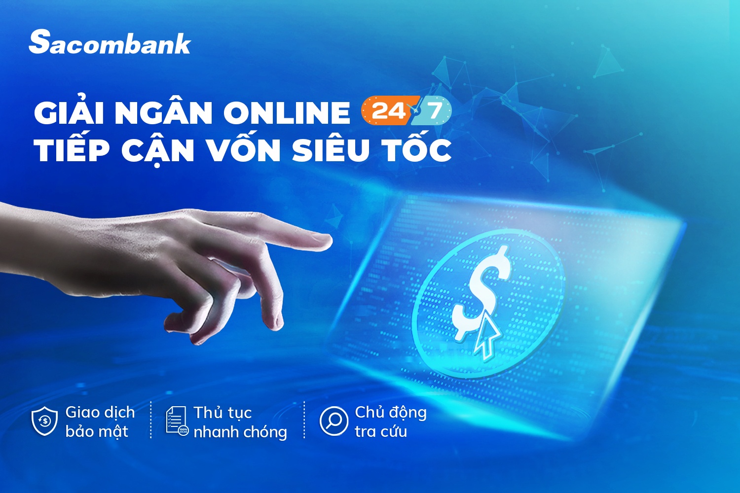 sacombank trien khai dich vu giai ngan truc tuyen cho doanh nghiep