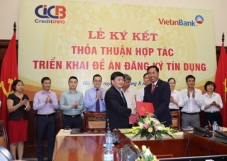 CIC và VietinBank ký kết thỏa thuận hợp tác triển khai Đề án đăng ký tín dụng