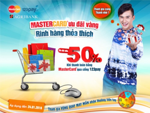 agribank danh nhieu uu dai cho chu the visa va master card