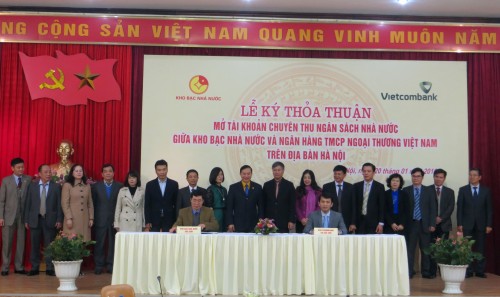 ha noi ky ket thoa thuan mo tai khoan chuyen thu nsnn