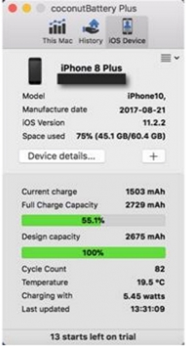 iphone 8 plus nhanh chai pin gan 50 so voi iphone doi cu