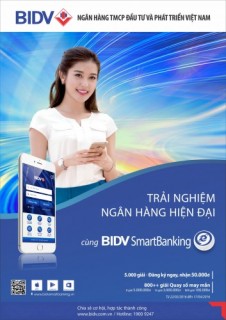 Cùng BIDV Smart Banking trải nghiệm dịch vụ ngân hàng hiện đại
