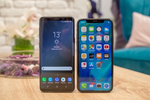 so sanh nhanh samsung galaxy s9 vs apple iphone x