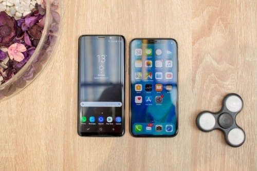 so sanh nhanh samsung galaxy s9 vs apple iphone x