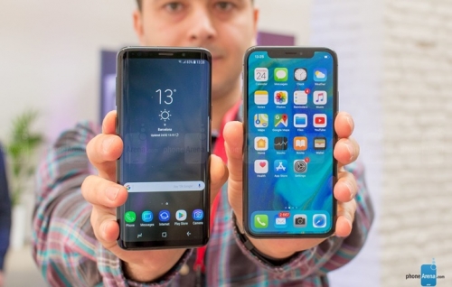 so sanh nhanh samsung galaxy s9 vs apple iphone x