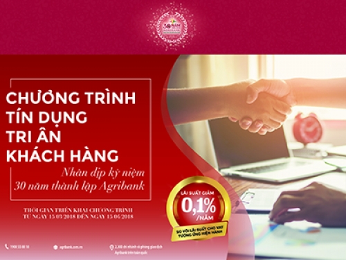 agribank tri an khach hang nhan ky niem 30 nam thanh lap