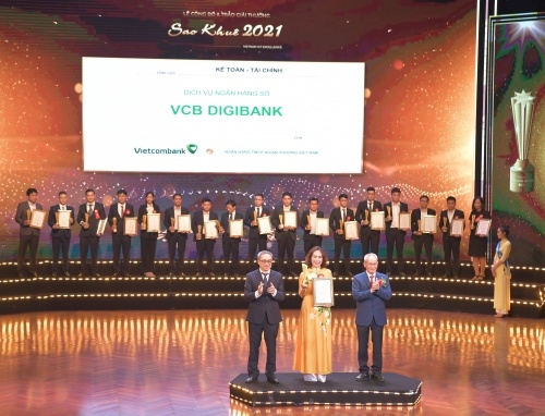 VCB Digibank được vinh danh tại Lễ trao Giải thưởng Sao Khuê 2021