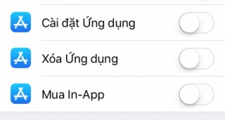 Mẹo cấm trẻ em cài đặt hoặc xóa ứng dụng trên iPhone, iPad