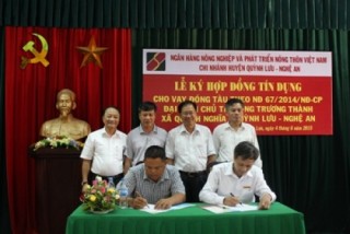 Agribank Nghệ An cho vay 5,6 tỷ đồng đóng tàu theo Nghị định 67