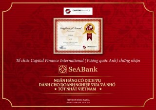 SeABank nhận giải thưởng của CFI.Co - Vương quốc Anh
