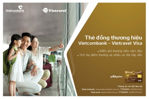 vietcombank vietravel ra mat the tin dung quoc te dong thuong hieu