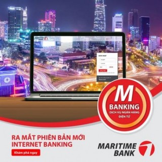 Maritime Bank có phiên bản mới cho Internet Banking