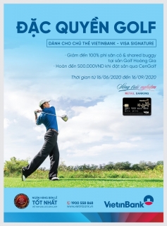 Ưu đãi miễn phí và hoàn tiền khi sử dụng dịch vụ tại sân Golf Hoàng Gia và CenGolf