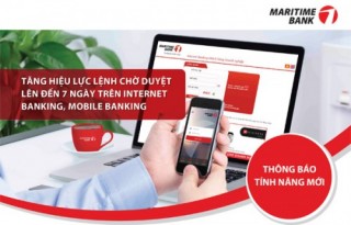 Maritime Bank bổ sung tính năng mới cho Internet Banking