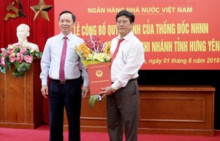 NHNN bổ nhiệm Giám đốc NHNN Chi nhánh tỉnh Hưng Yên