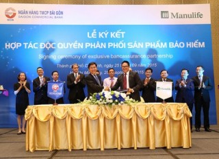 SCB độc quyền phân phối sản phẩm bảo hiểm của Manulife Việt Nam