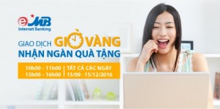 MB giảm giá, hoàn tiền cho khách hàng sử dụng dịch vụ eMB