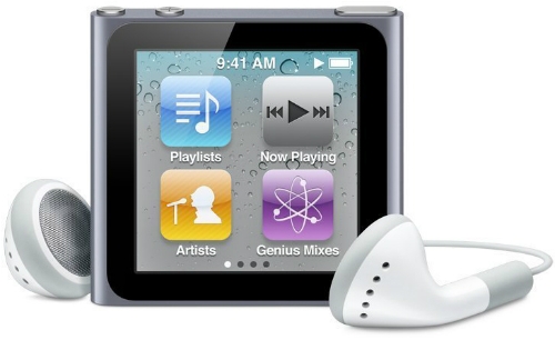 apple dung ho tro ipod nano the he thu 6