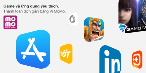 da co the thanh toan app store bang vi momo