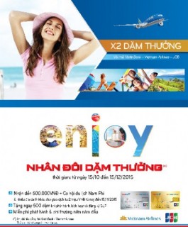 Nhân đôi dặm thưởng với thẻ VietinBank - Vietnam Airlines - JCB