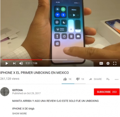 video tren tay iphone x tran ngap tren youtube truoc thoi diem len ke