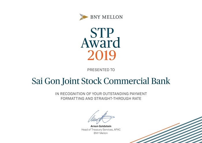 scb nhan giai thuong stp award cua bank of new york mellon