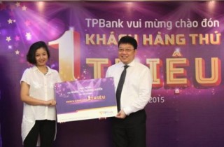 TPBank chào mừng khách hàng thứ 1 triệu