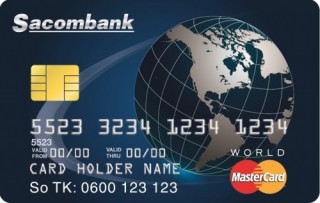 Sacombank ra mắt thẻ tín dụng Sacombank World MasterCard