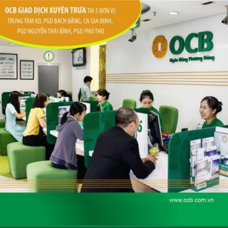 OCB tiếp tục nâng cao chất lượng phục vụ khách hàng