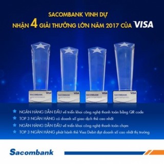 Sacombank nhận cơn mưa giải thưởng từ Visa