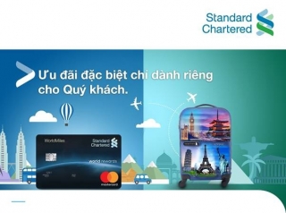 Ưu đãi hấp dẫn cho chủ thẻ tín dụng Standard Chartered