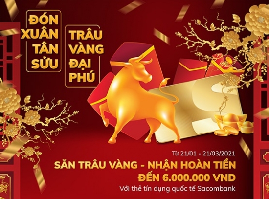 Sacombank khuyến mãi “khủng” dành cho chủ thẻ tín dụng quốc tế