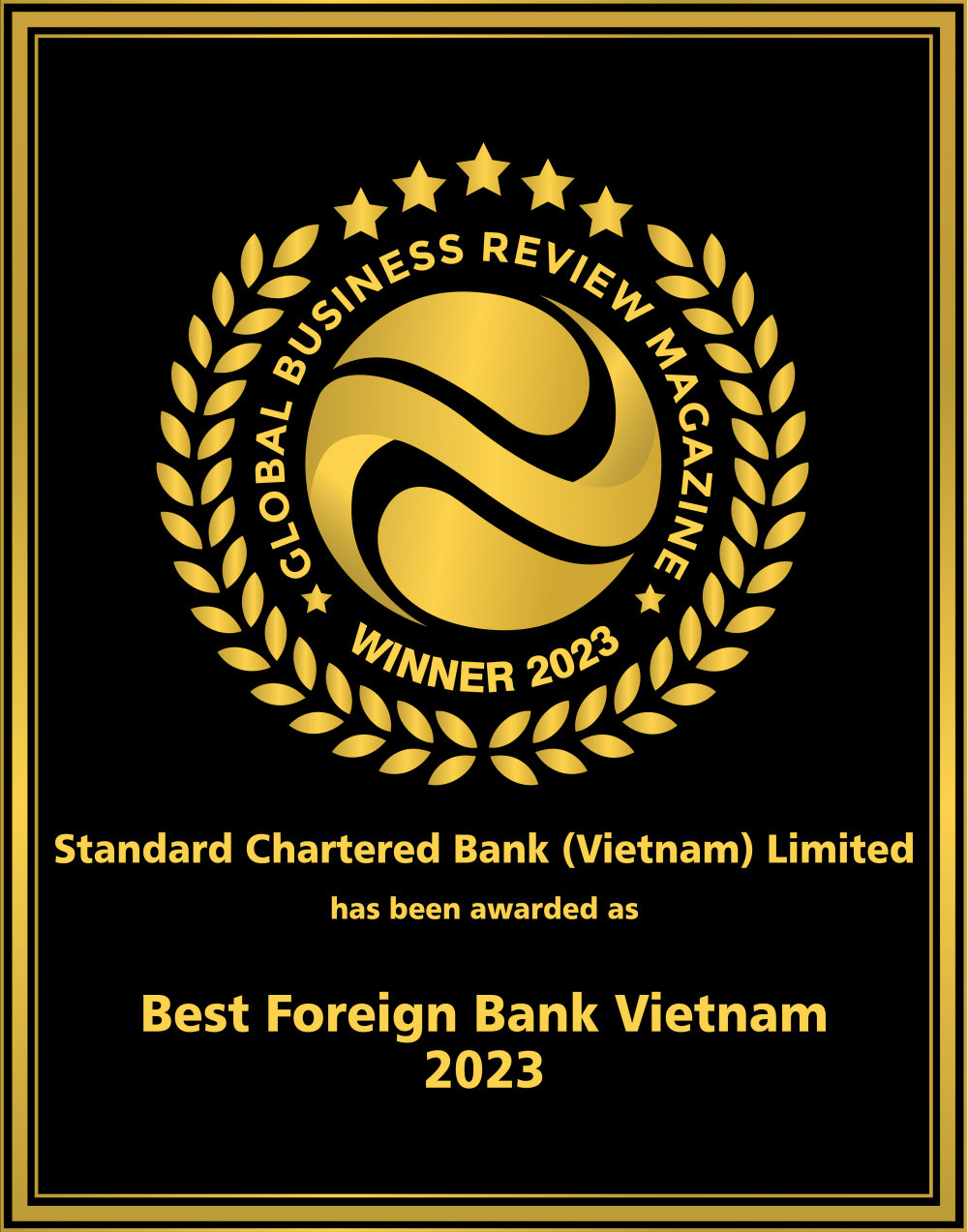 standard chartered nhan hai giai thuong tu global business review