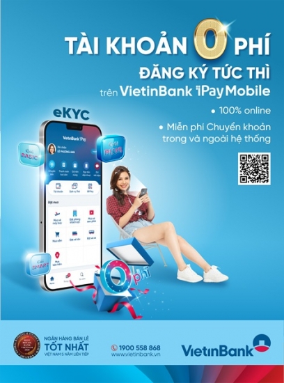 VietinBank ra mắt 3 gói tài khoản thanh toán “0 phí”