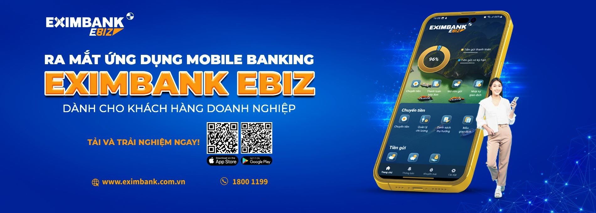 eximbank ra mat ung dung mobile banking eximbank ebiz danh cho doanh nghiep