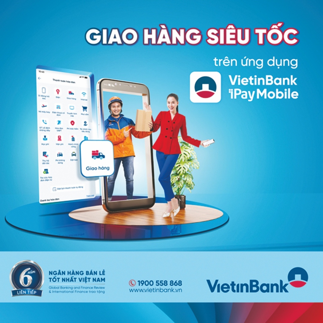 VietinBank iPay Mobile ra mắt tính năng “Giao hàng”