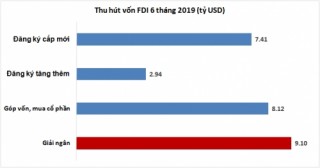 FDI 6 tháng 2019: Đột biến ở góp vốn mua cổ phần