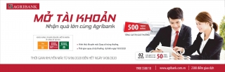 Nhận quà lớn khi mở tài khoản tại Agribank