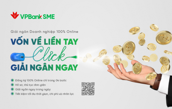 VPBank ra mắt dịch vụ đối với SME: Giải ngân 100% online